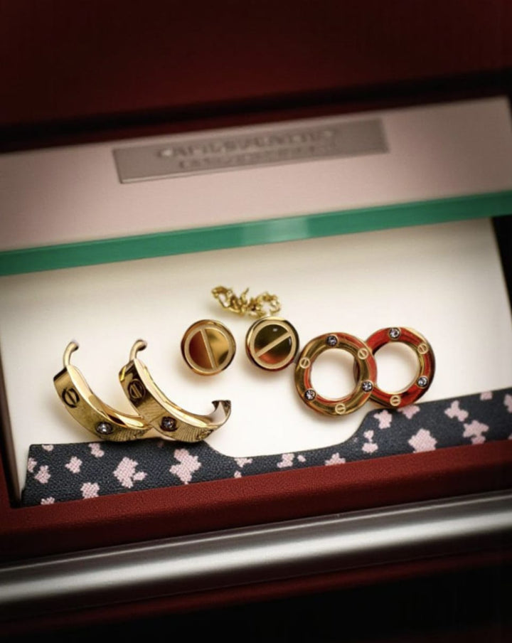 Iconic Screw Motif Triple Piercing Earring