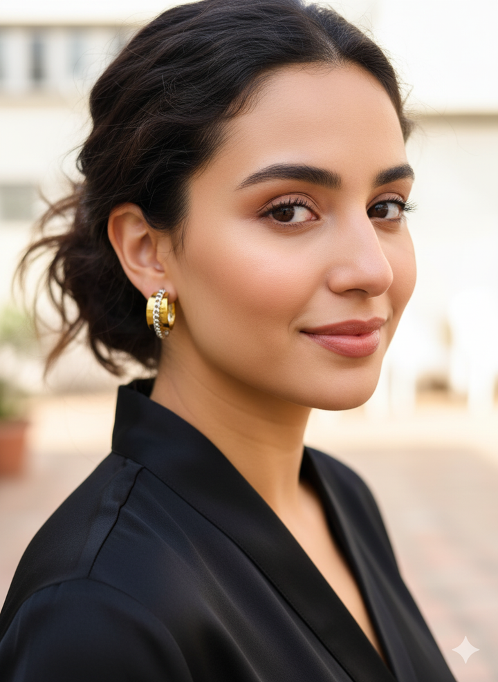 Statement Duet Sparkle Hoops