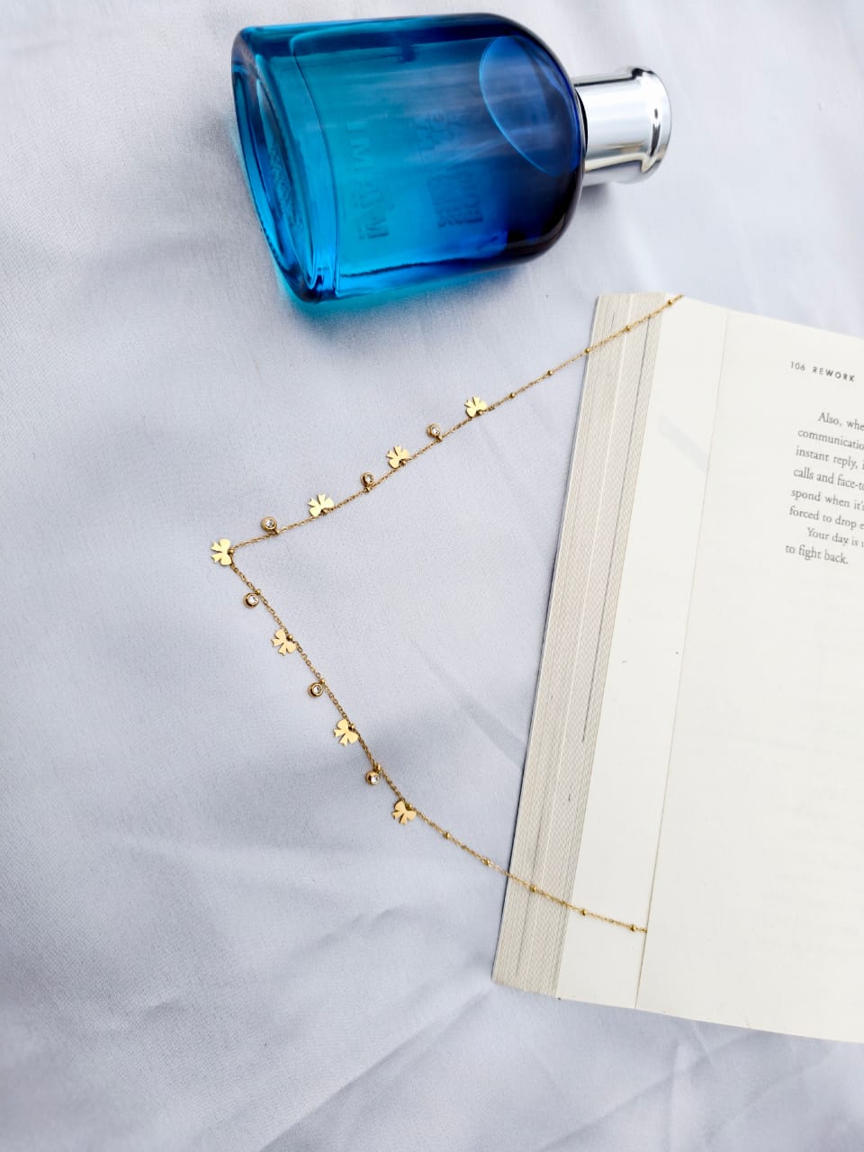 Golden Charm Clover Necklace