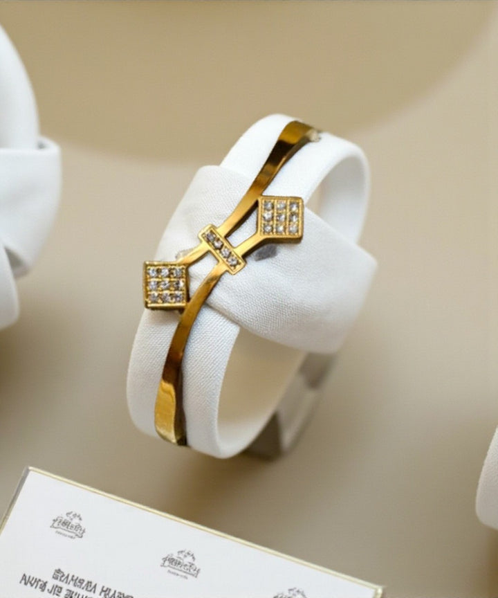 Golden Anti-Tarnish Cuff Bracelet