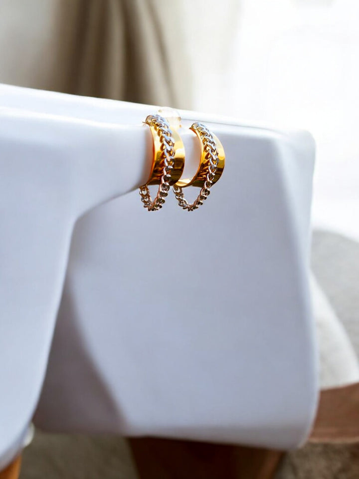 Statement Duet Sparkle Hoops