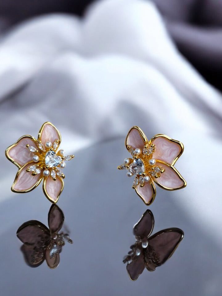 Rosé Radiance Studs