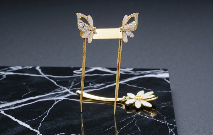 Butterfly Chain Drop Earrings
