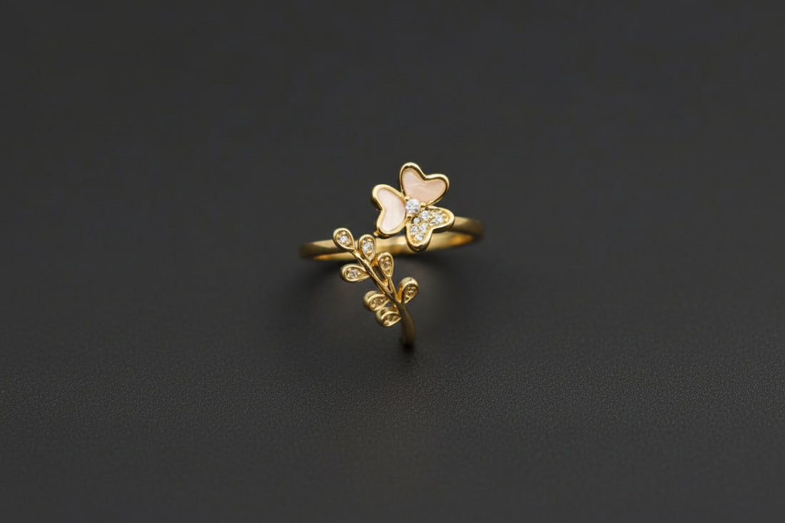 Blossom Grace Anti-Tarnish Korean Floral Ring