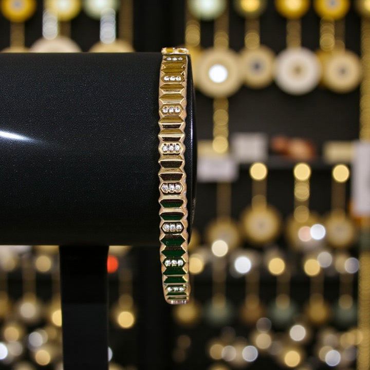 Golden Timeless Stone Bracelet