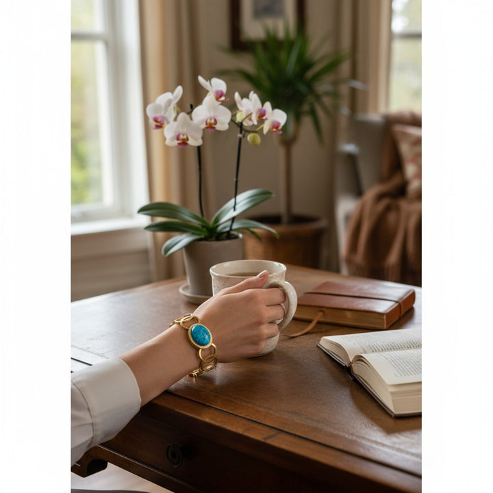 The Azure Oasis Anti-Tarnish Bracelet